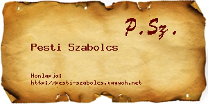 Pesti Szabolcs névjegykártya